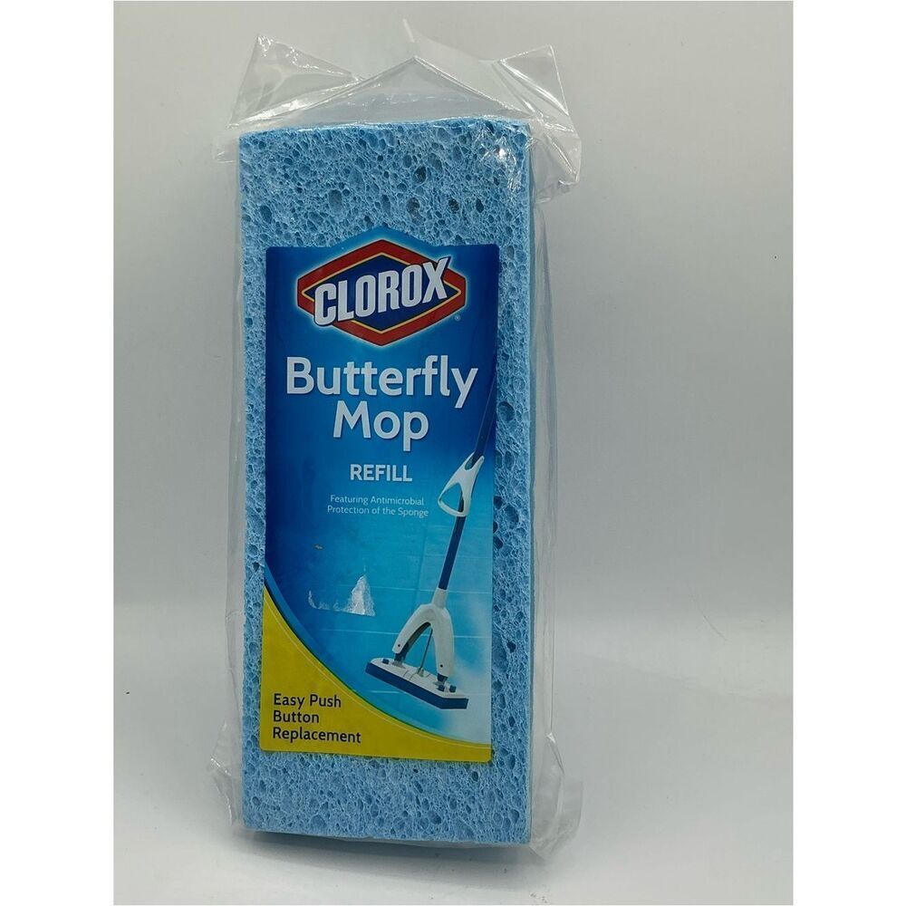 Clorox Butterfly Mop Refill Easy Push Button Replacement BRAND NEW